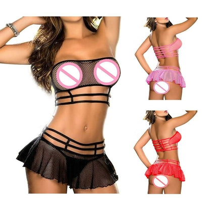 Push-Up Lace Babydoll & Thong Set