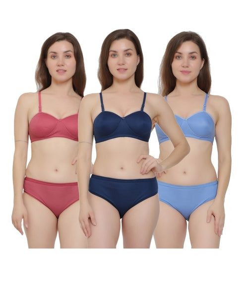 Women' s Premium Lingerie Set Pack of 3